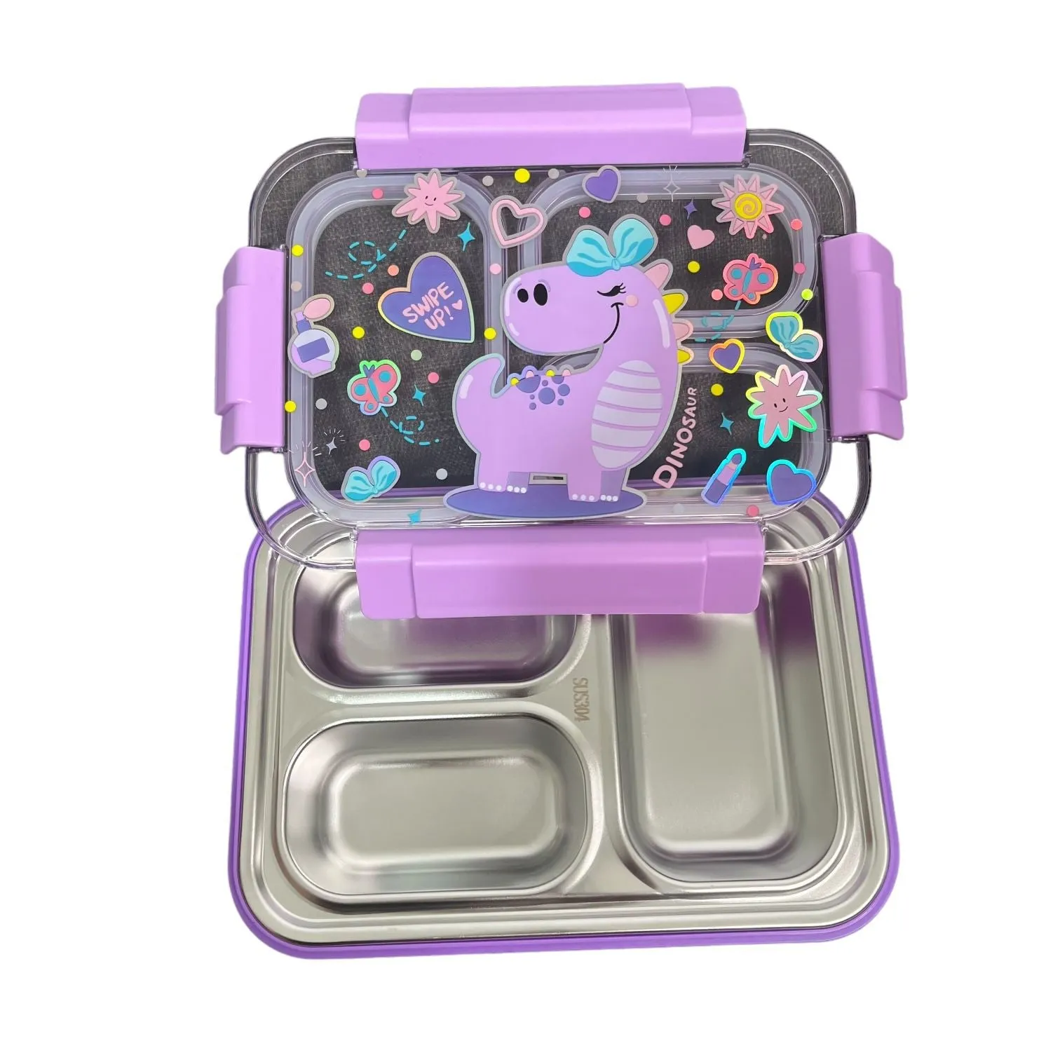 Purple Dinosaur Lunch Box