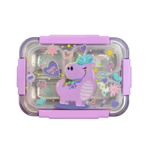 Purple Dinosaur Lunch Box