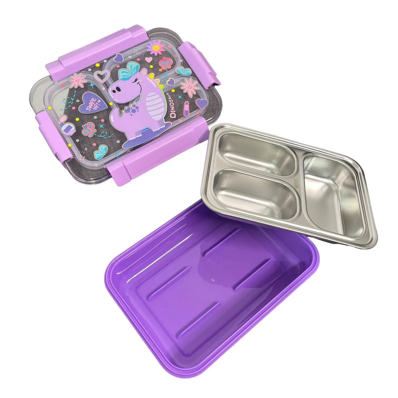 Purple Dinosaur Lunch Box