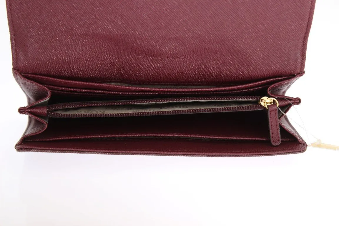 Purple FULTON Leather CONTINENTAL Wallet