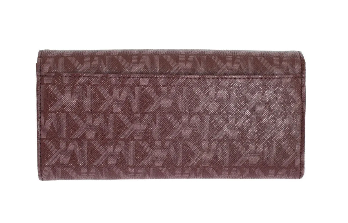 Purple FULTON Leather CONTINENTAL Wallet