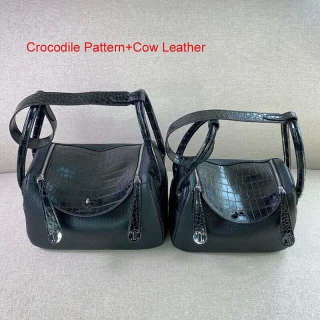 Real Cow Leather Fashion Ladies Tote Bags
