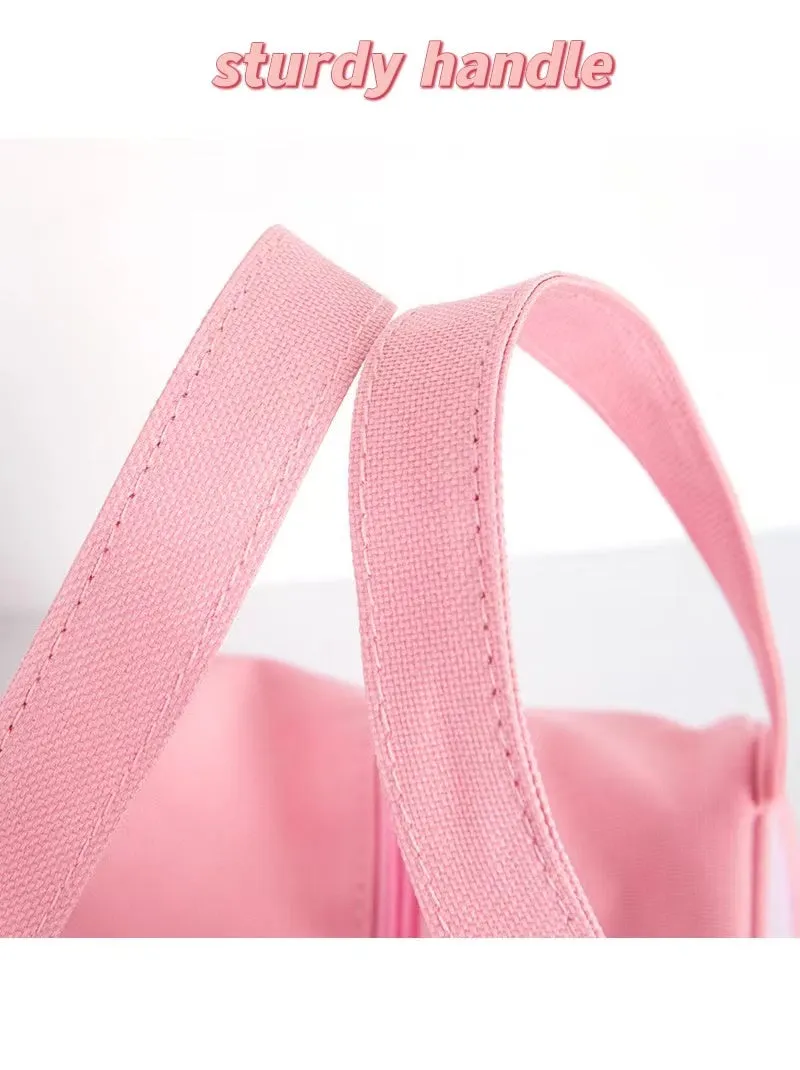 Realaiot Kawaii Lunch Bag Women Cute Bear Picnic Travel Thermal Breakfast Box Girls School Child Convenient Lunch Box Tote Food Bags 118