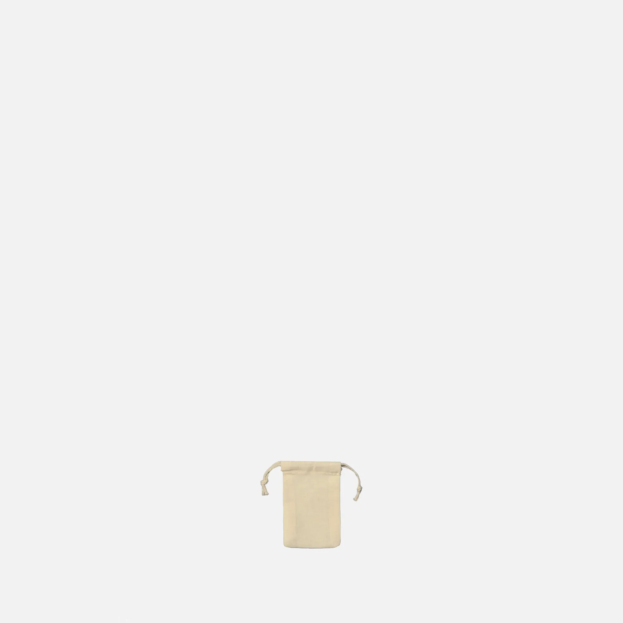 Recycled Cotton Double Drawstring Extra Small 2x3 inches