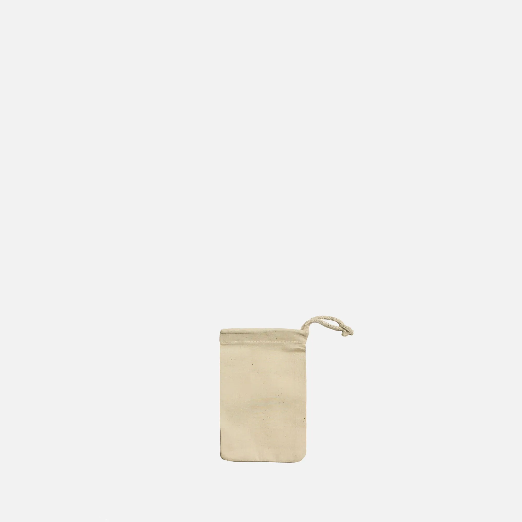 Recycled Cotton Single Drawstring Small 3x5 inches
