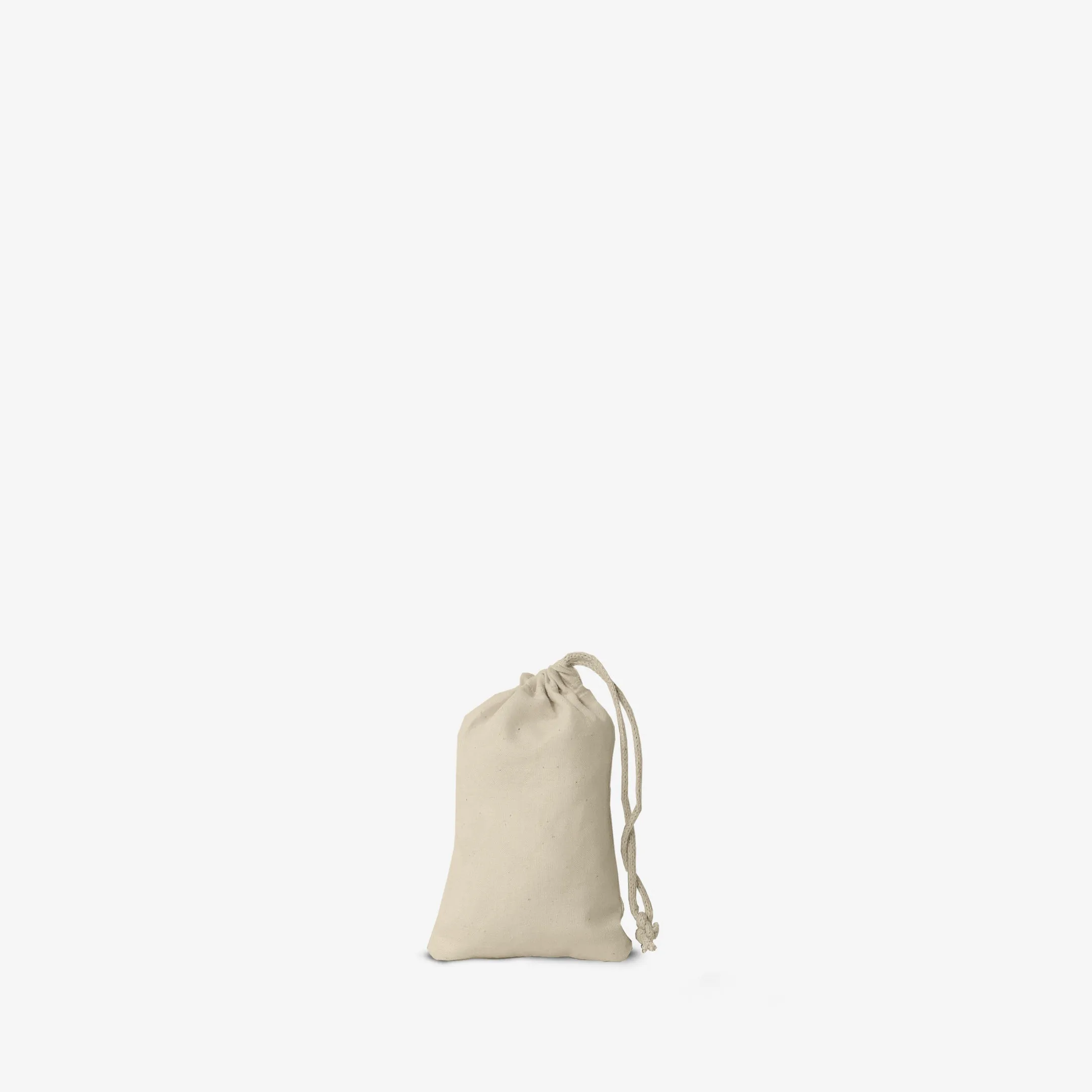 Recycled Cotton Single Drawstring Small 3x5 inches