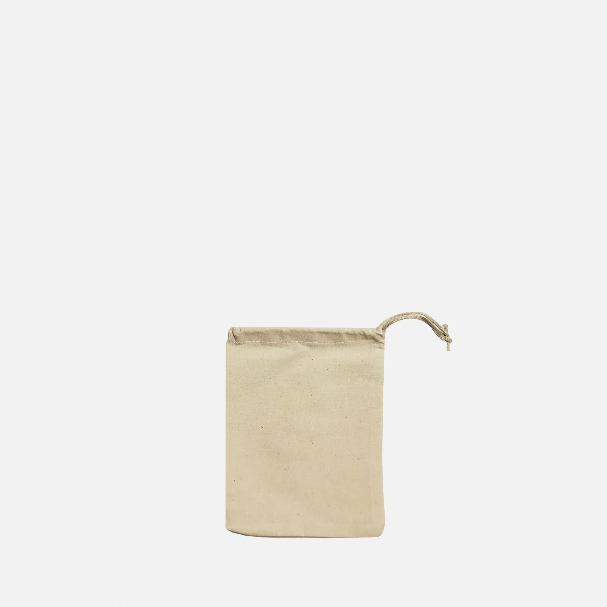 Recycled Cotton Single Drawstring small 5x7 inches