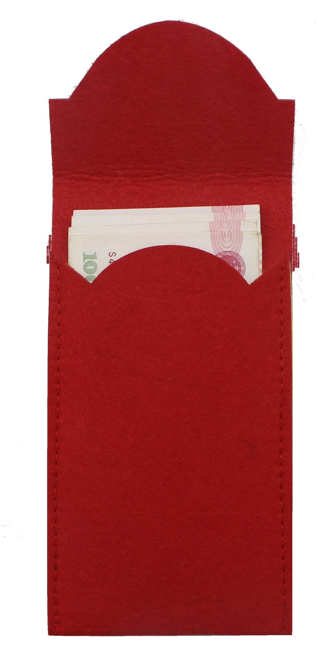 Red Felt Pocket Envelopes