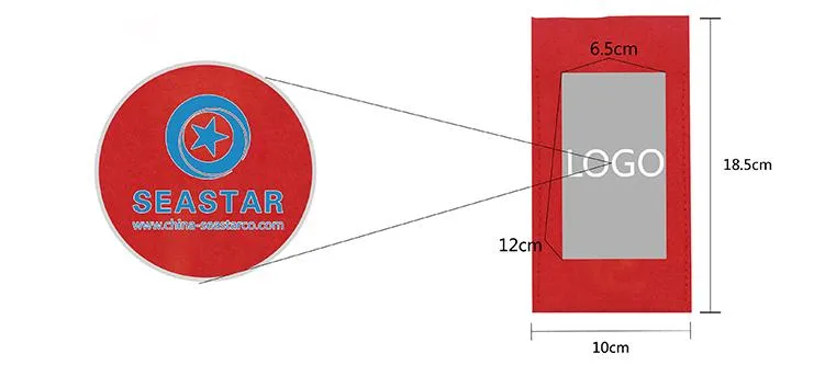 Red Felt Pocket Envelopes
