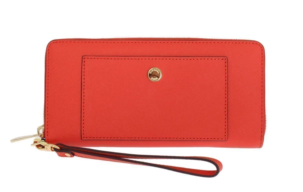 Red GREENWICH Continental Leather Wallet