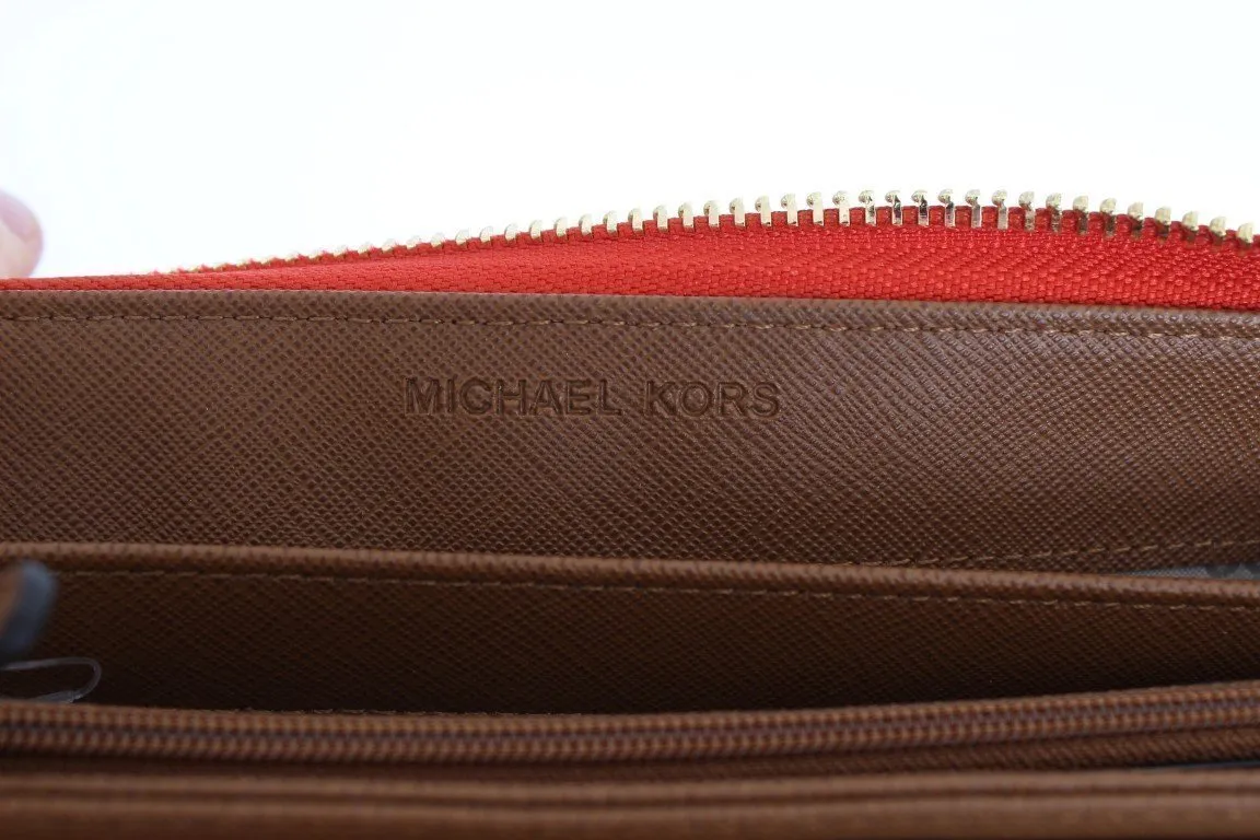 Red GREENWICH Continental Leather Wallet