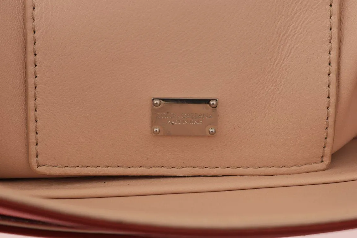 Red Leather LUCIA Messenger Bag