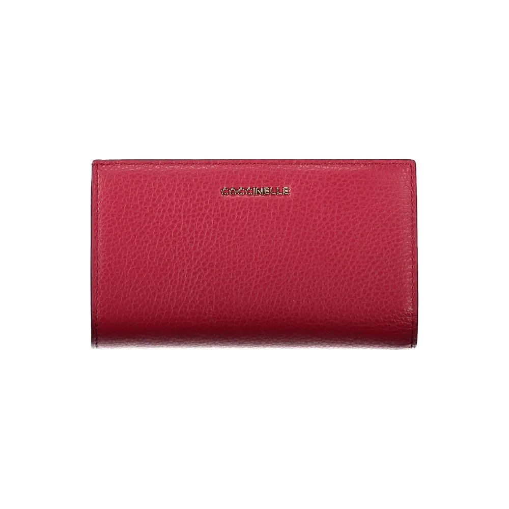 Red Leather Women Wallet