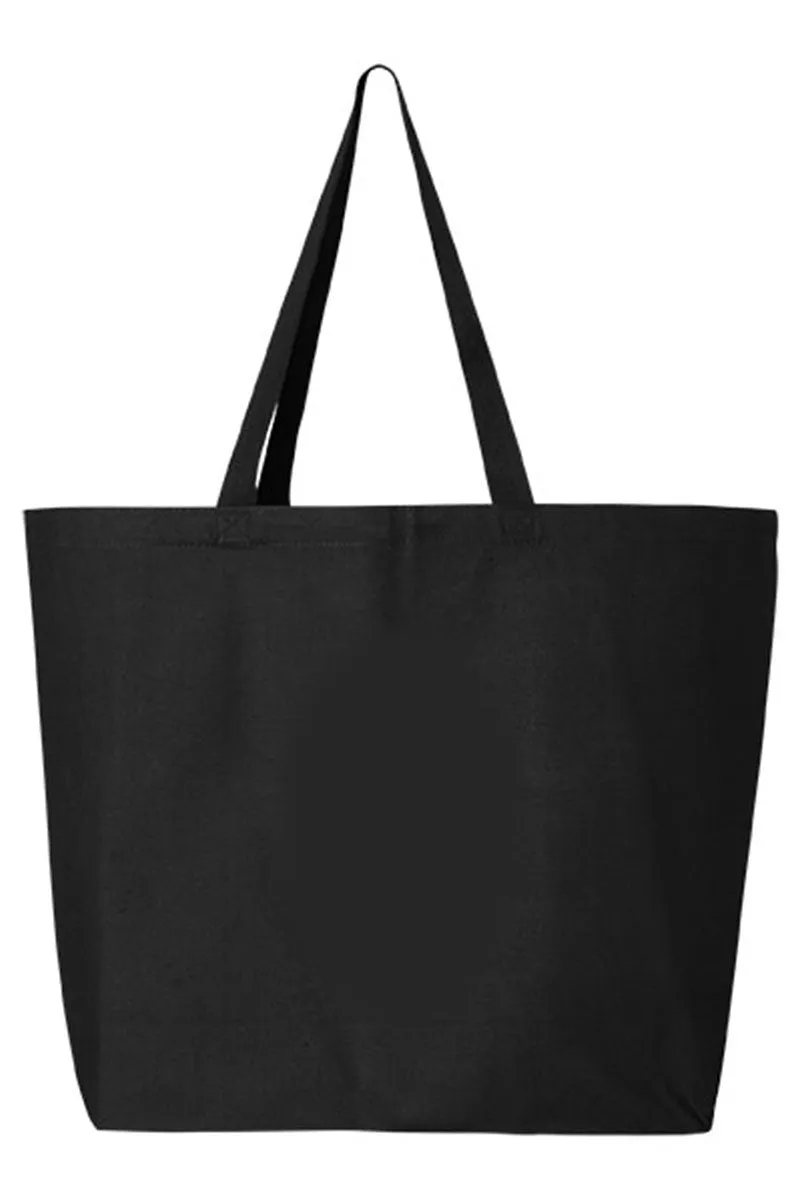 Red Vintage Teddy Bear Canvas Jumbo Tote