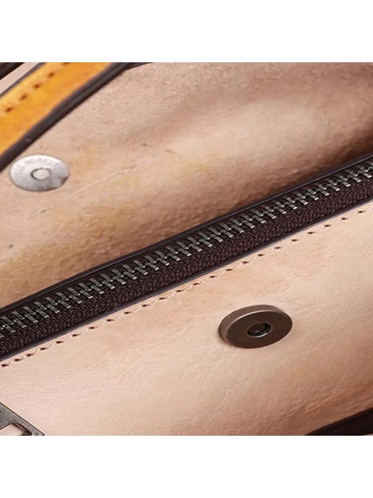 Retro Genuine Leather Handbag Crossbody Bag