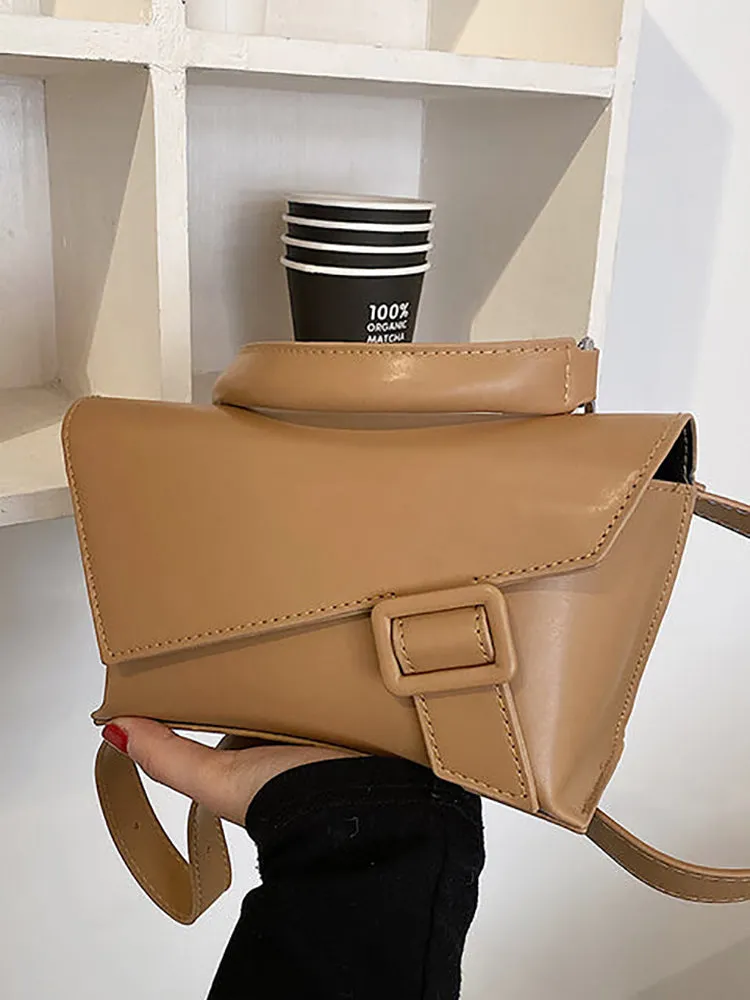 Retro Solid Color Leather Bags