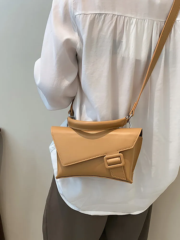 Retro Solid Color Leather Bags