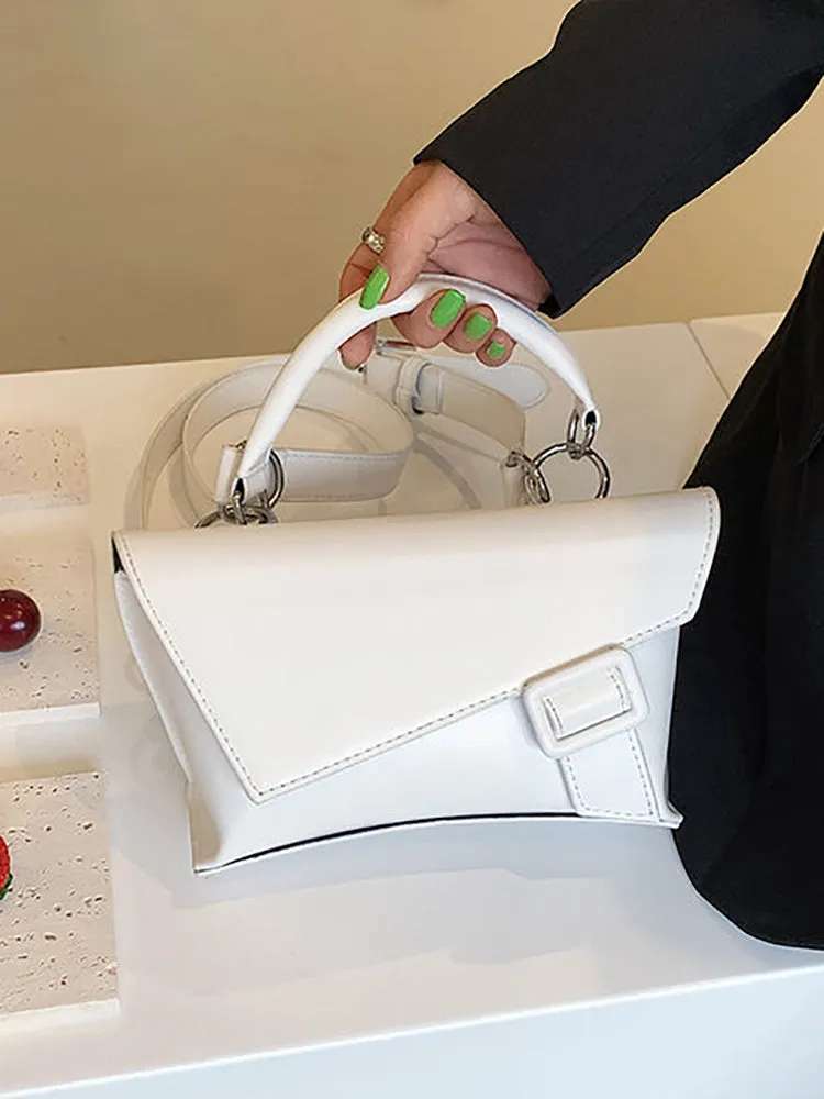 Retro Solid Color Leather Bags