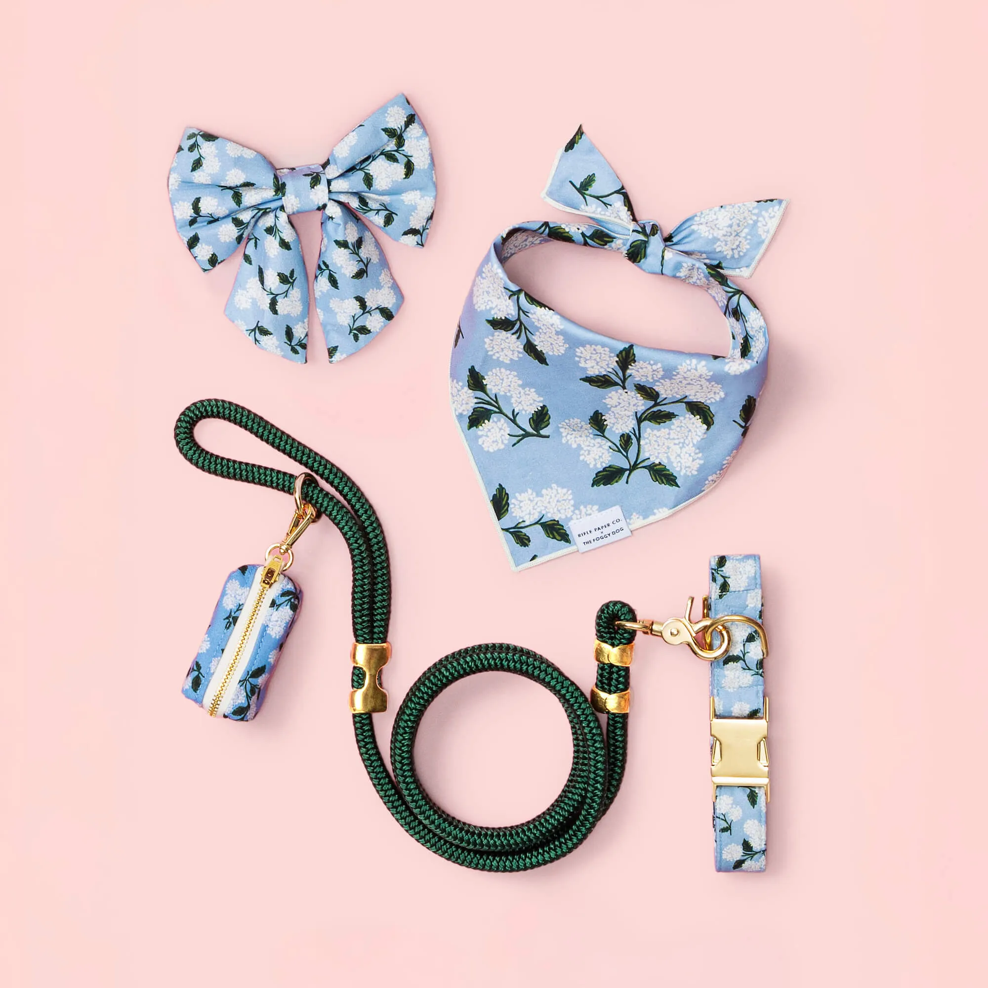 Rifle Paper Co. x TFD Hydrangea Waste Bag Dispenser