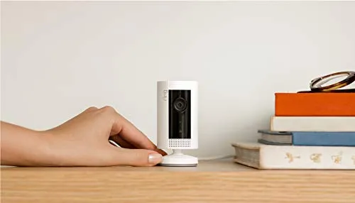 Ring Indoor Cam, Compact Plug-In HD security camera with two-way talk, White, Works with Alexa – 2-Pack