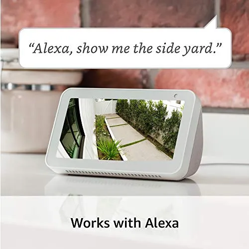 Ring Spotlight Cam Battery 2-Pack (Black) with Echo Show 5 (Charcoal)