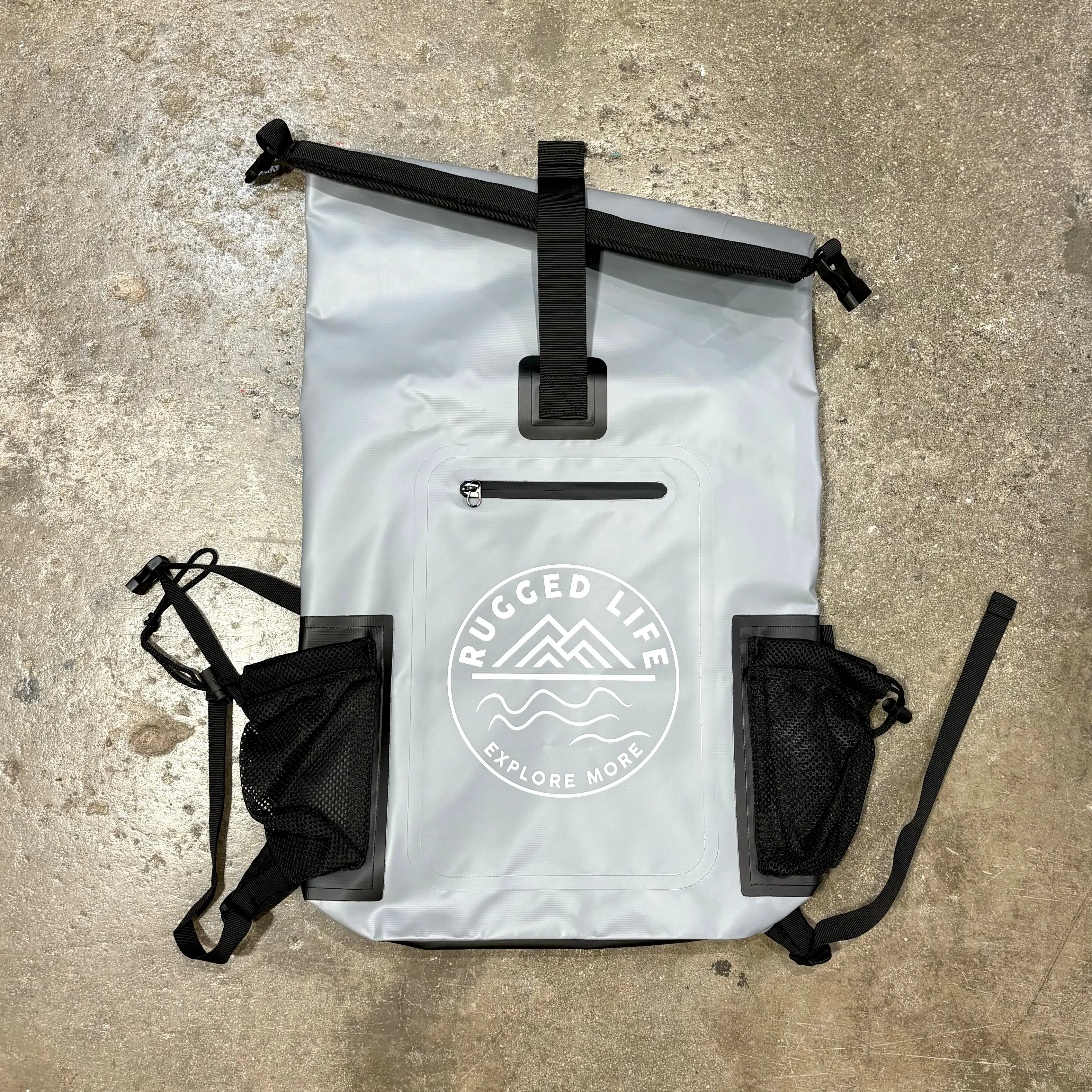RUGGED LIFE 40L WATERPROOF DRY & HAUL BAG BACKPACK WITH PADDED STRAPS