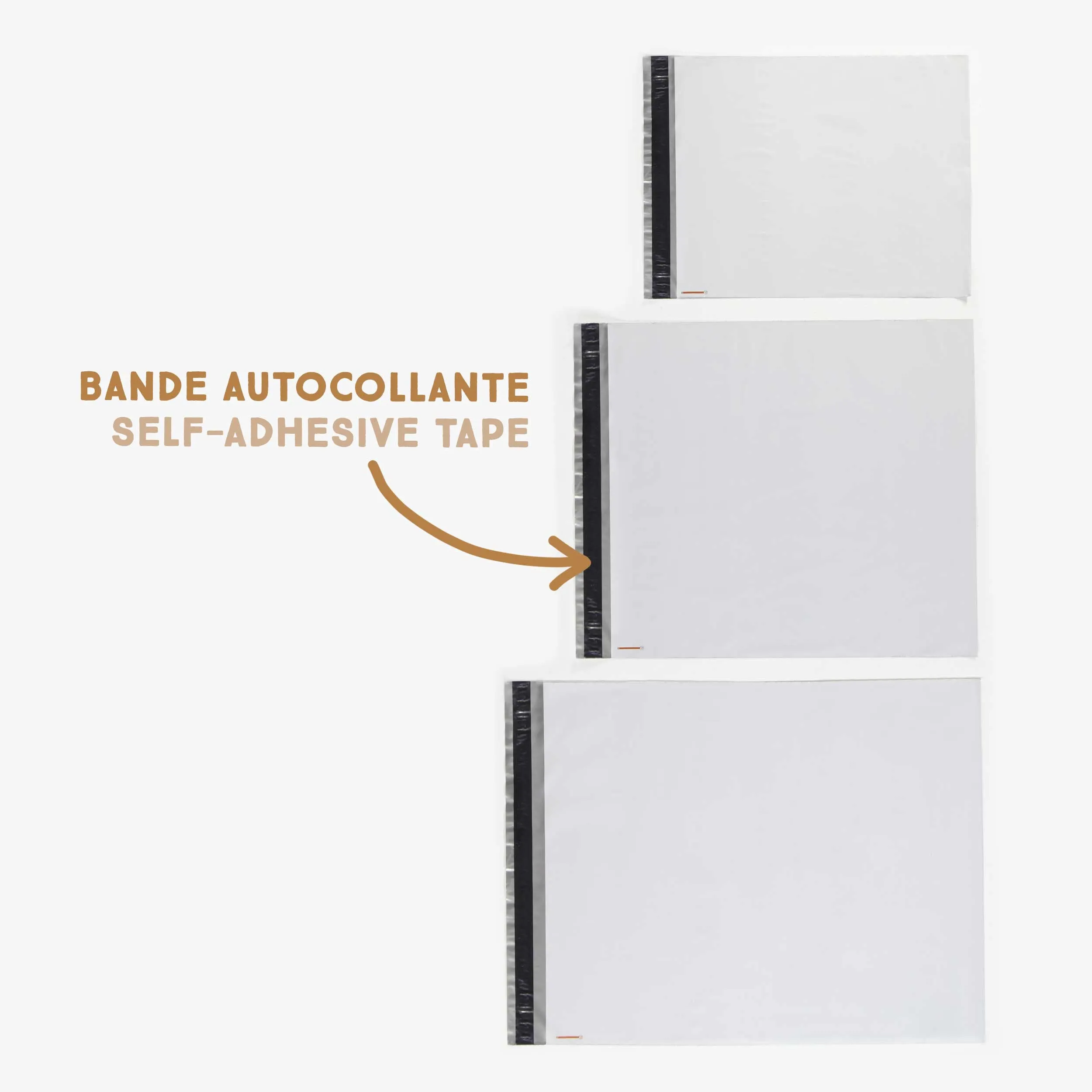 Sacs d’expédition seconde main, moyen format || Medium size shipping bags for second hand