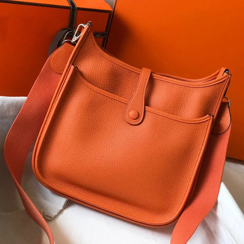 Saddle Calfskin leather bag