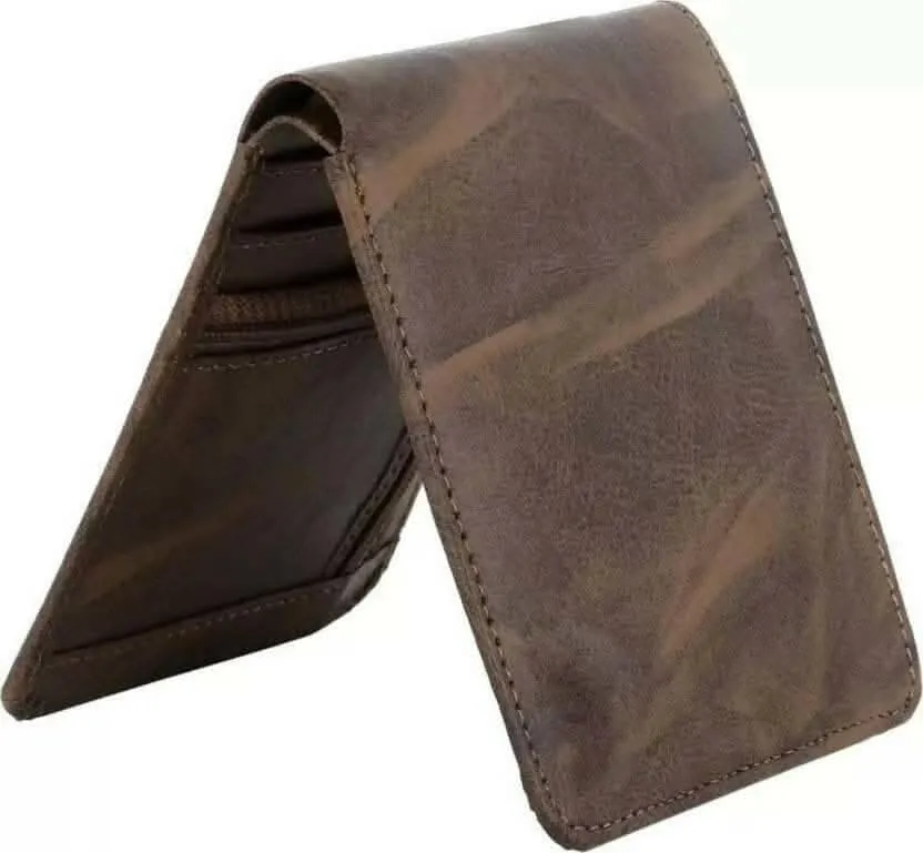 SAGIRON Men Brown Artificial Leather Wallet (5 Card Slots)