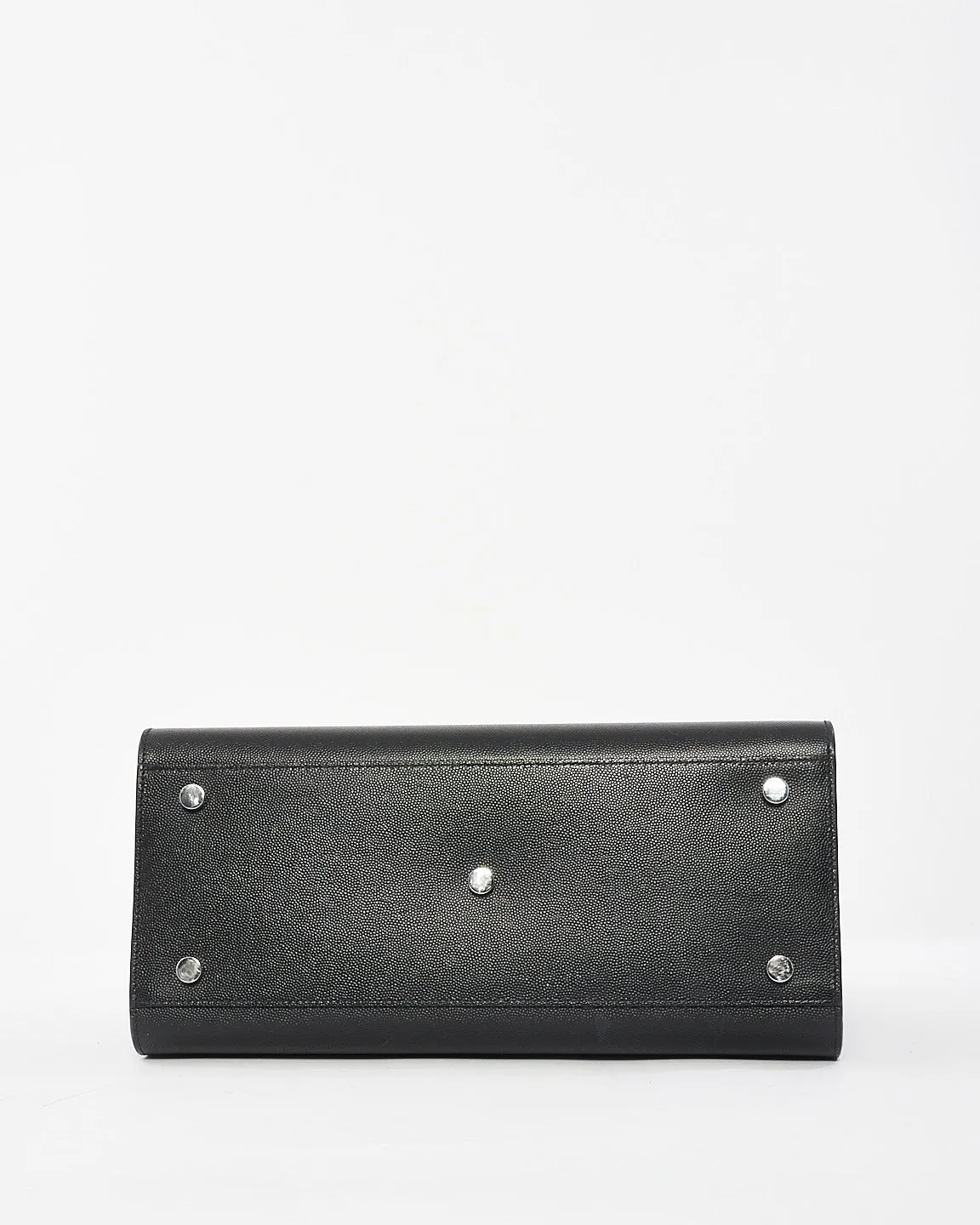 Saint Laurent Black Leather Large Sac du Jour Bag