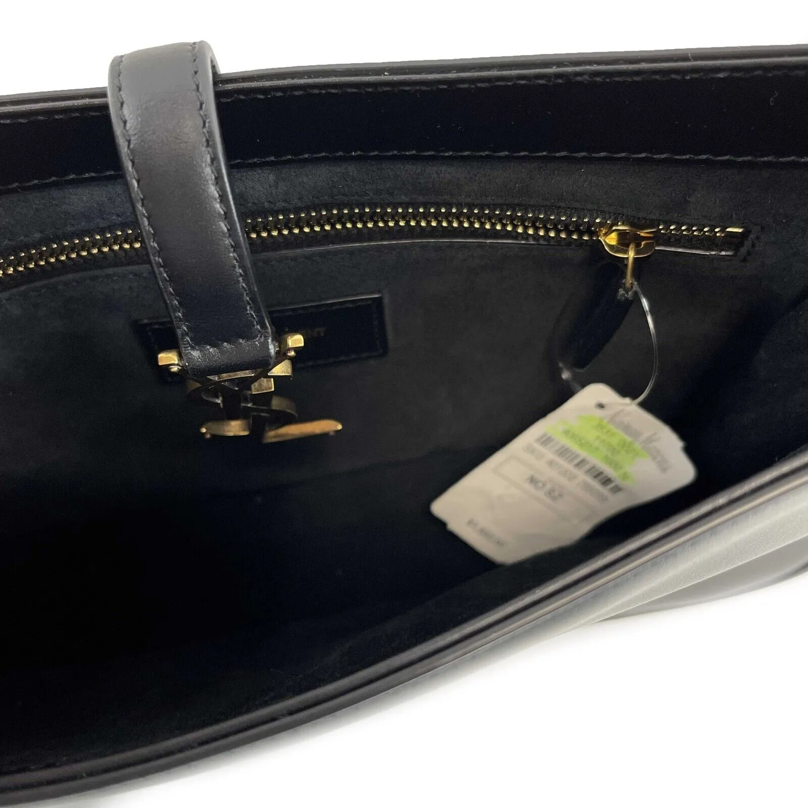 Saint Laurent Le 5 a 7 Hobo Leather Small in Smooth Leather Black Handbag