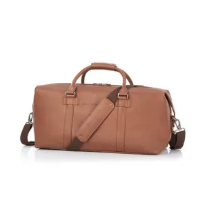 Samsonite Classic Leather Carry-On Duffle Cognac