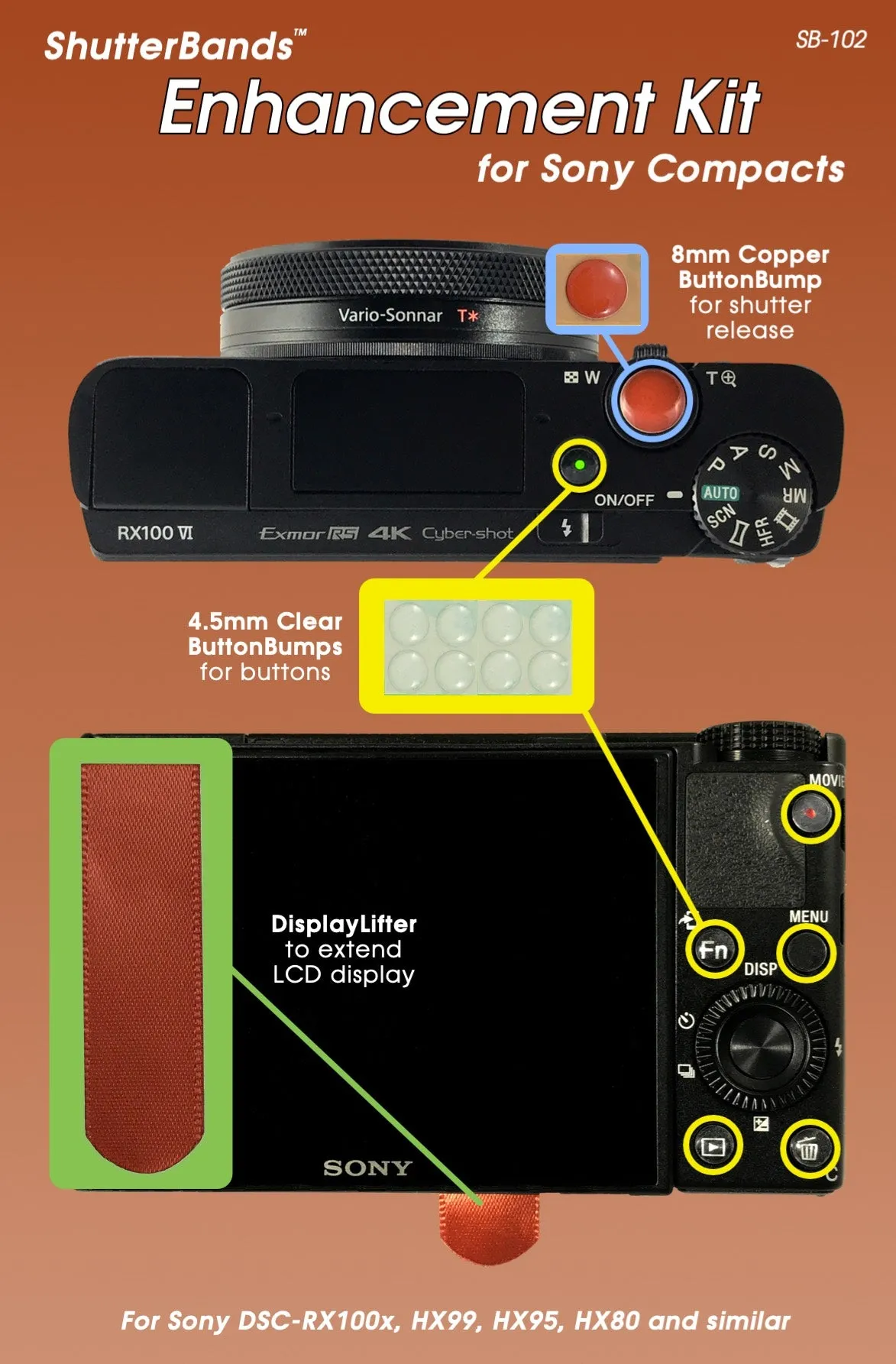ShutterBands Enhancement Kit for Sony Compact Cameras (SB-102)