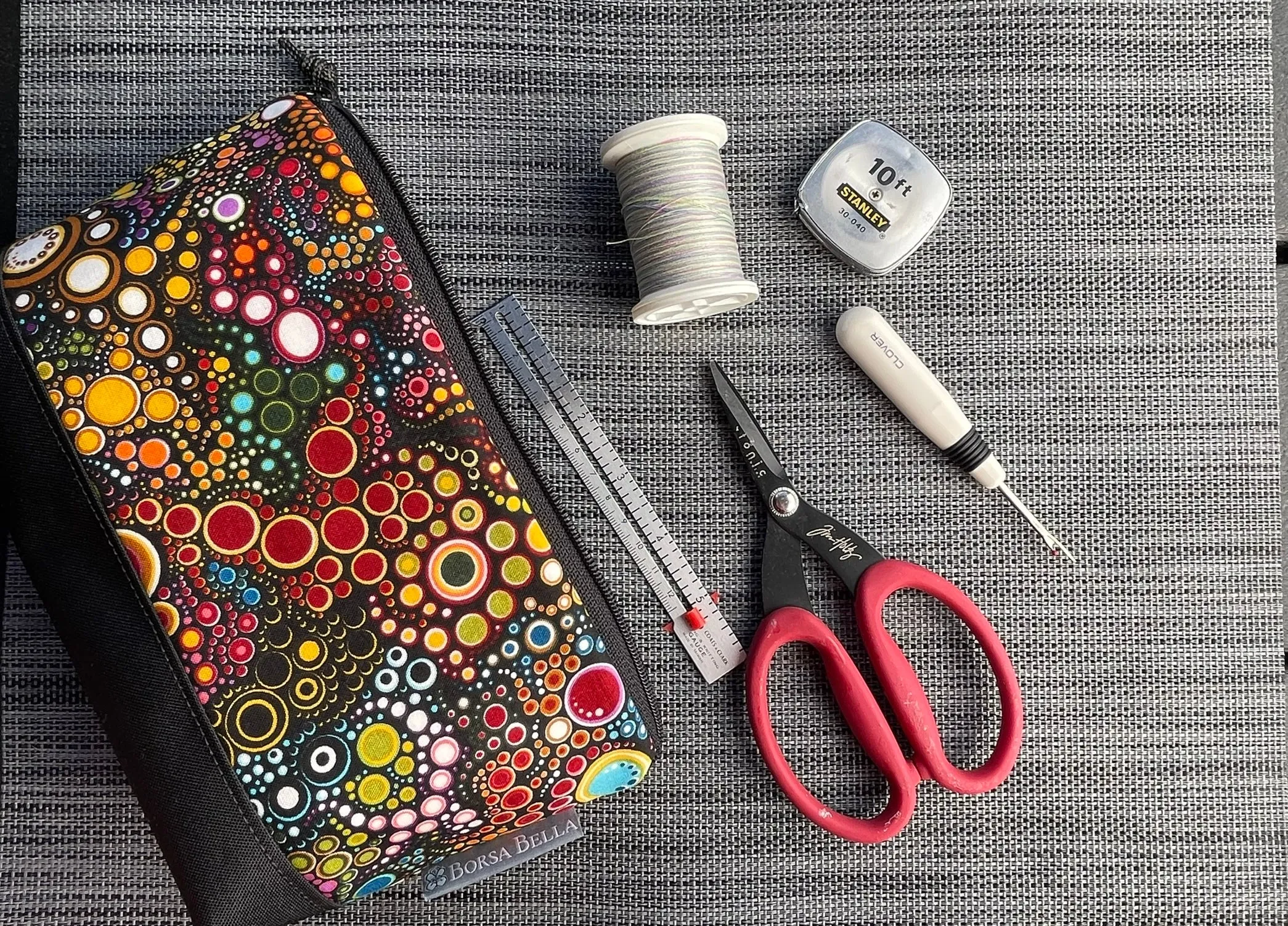 Side Kick Gusseted Zippered Pouch Fabric