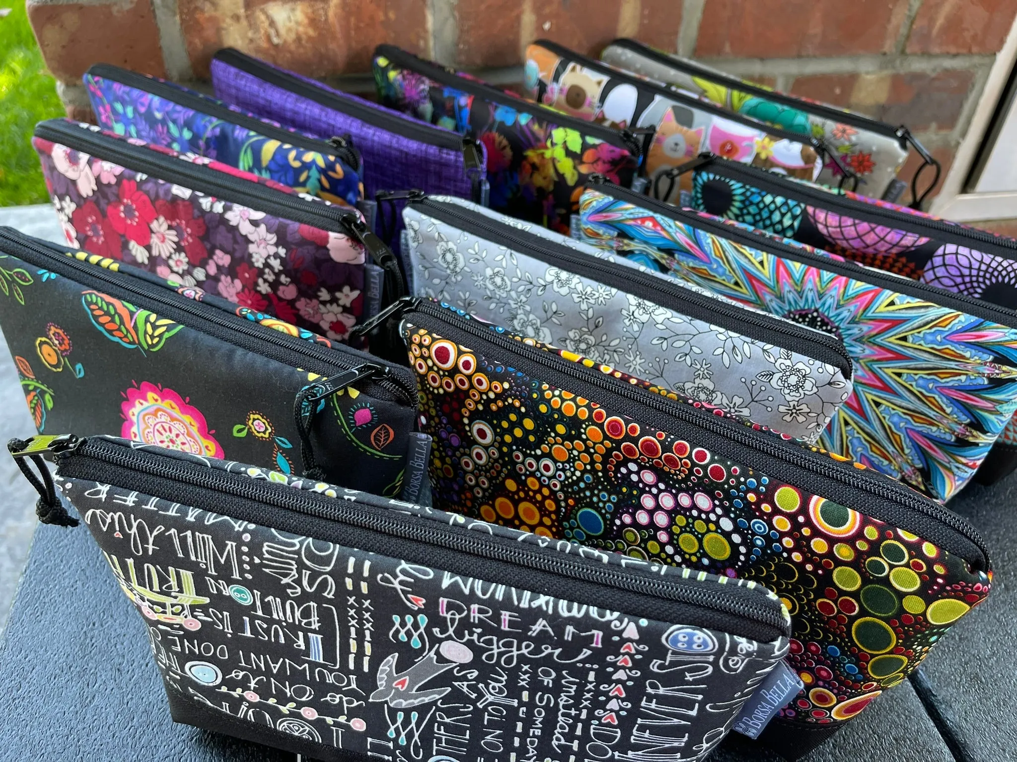 Side Kick Gusseted Zippered Pouch Fabric
