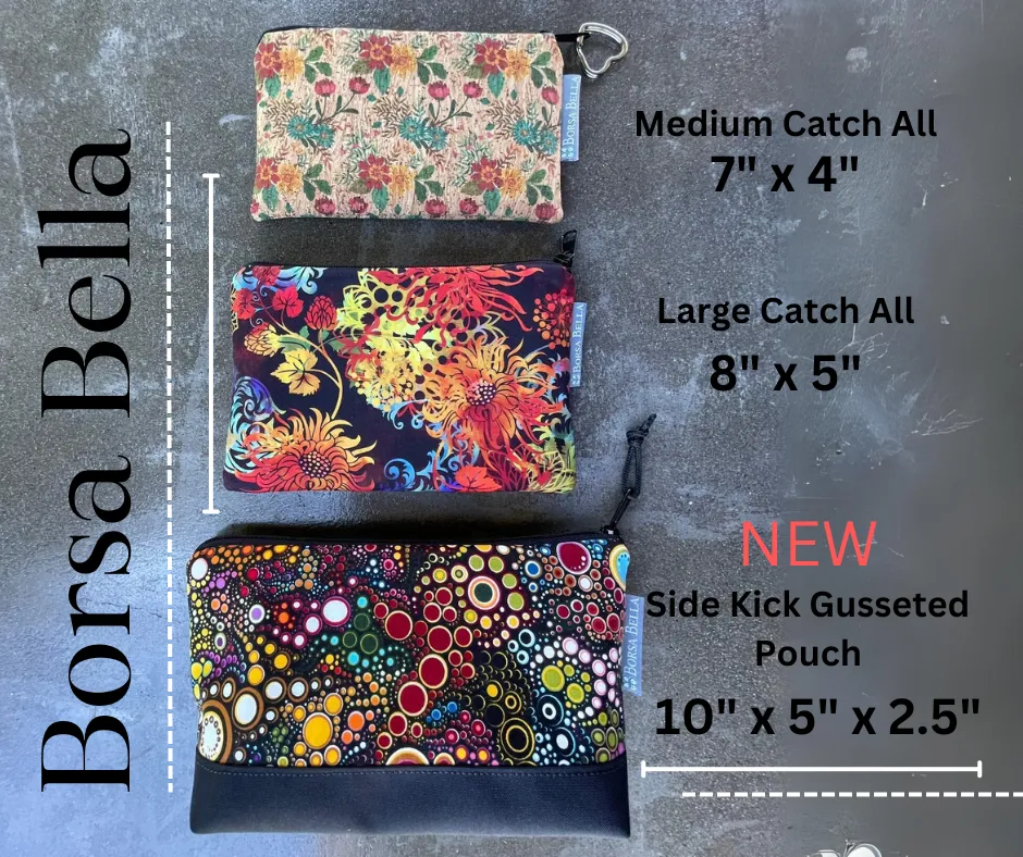 Side Kick Gusseted Zippered Pouch Fabric