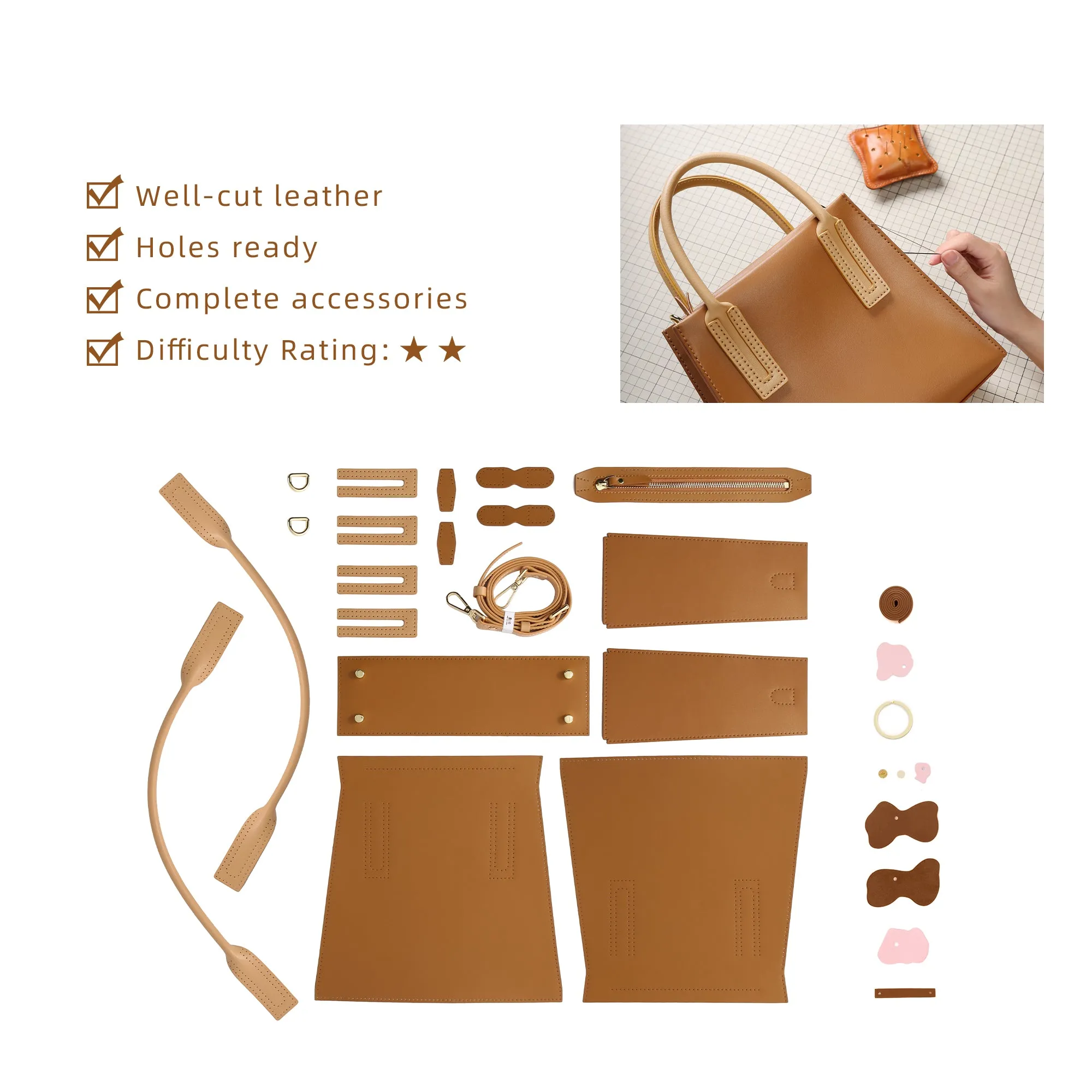 Simplicity Satchel Leather Bag Kit