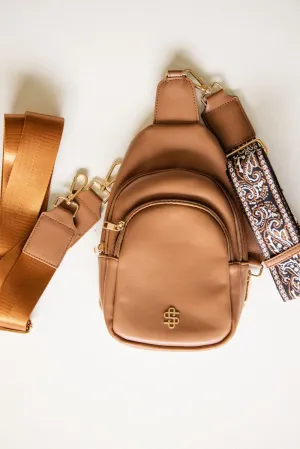 Simply Southern Sling Bag in Cocoa Brown | 0224-BAG-LTHR-SLING-COCOA