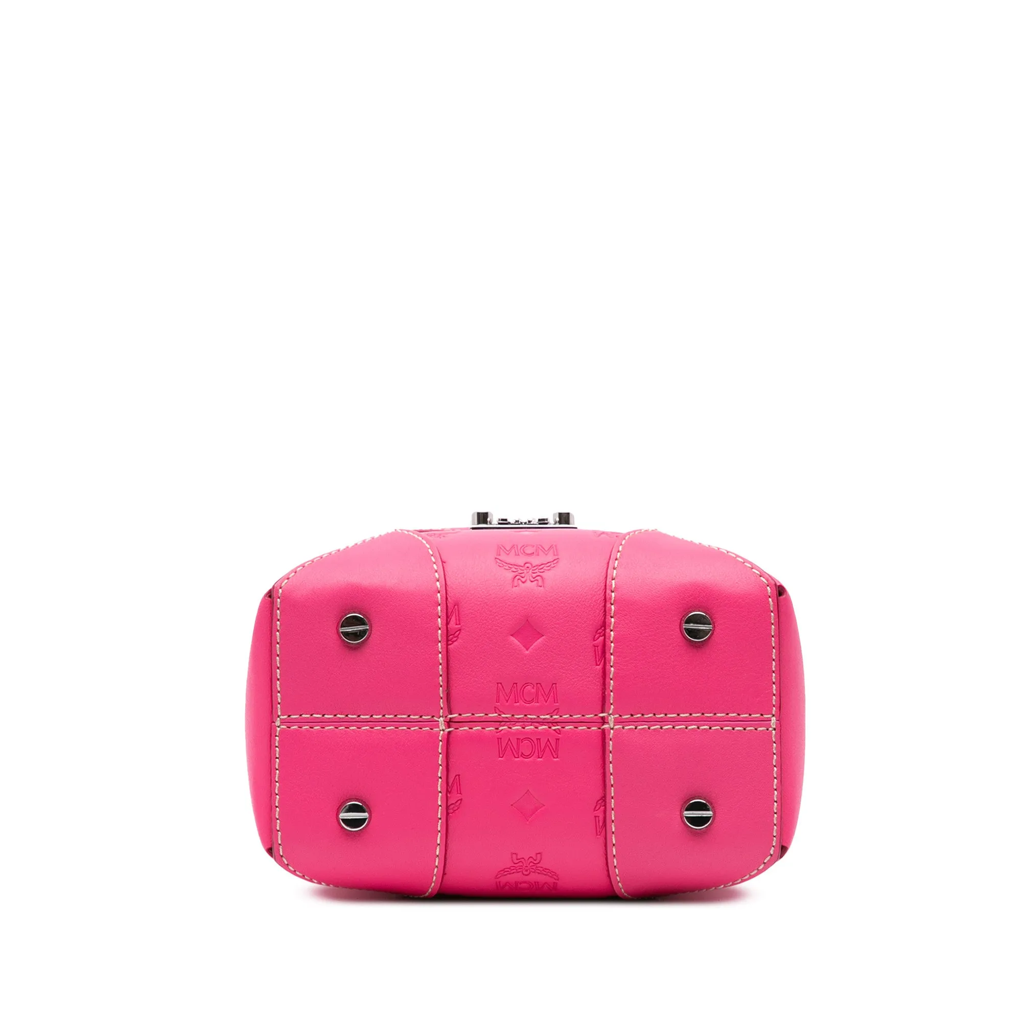 Small Embossed Calfskin Ottomar Soft Berlin Satchel