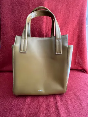Small Short Handled Leather Bag by Vasic