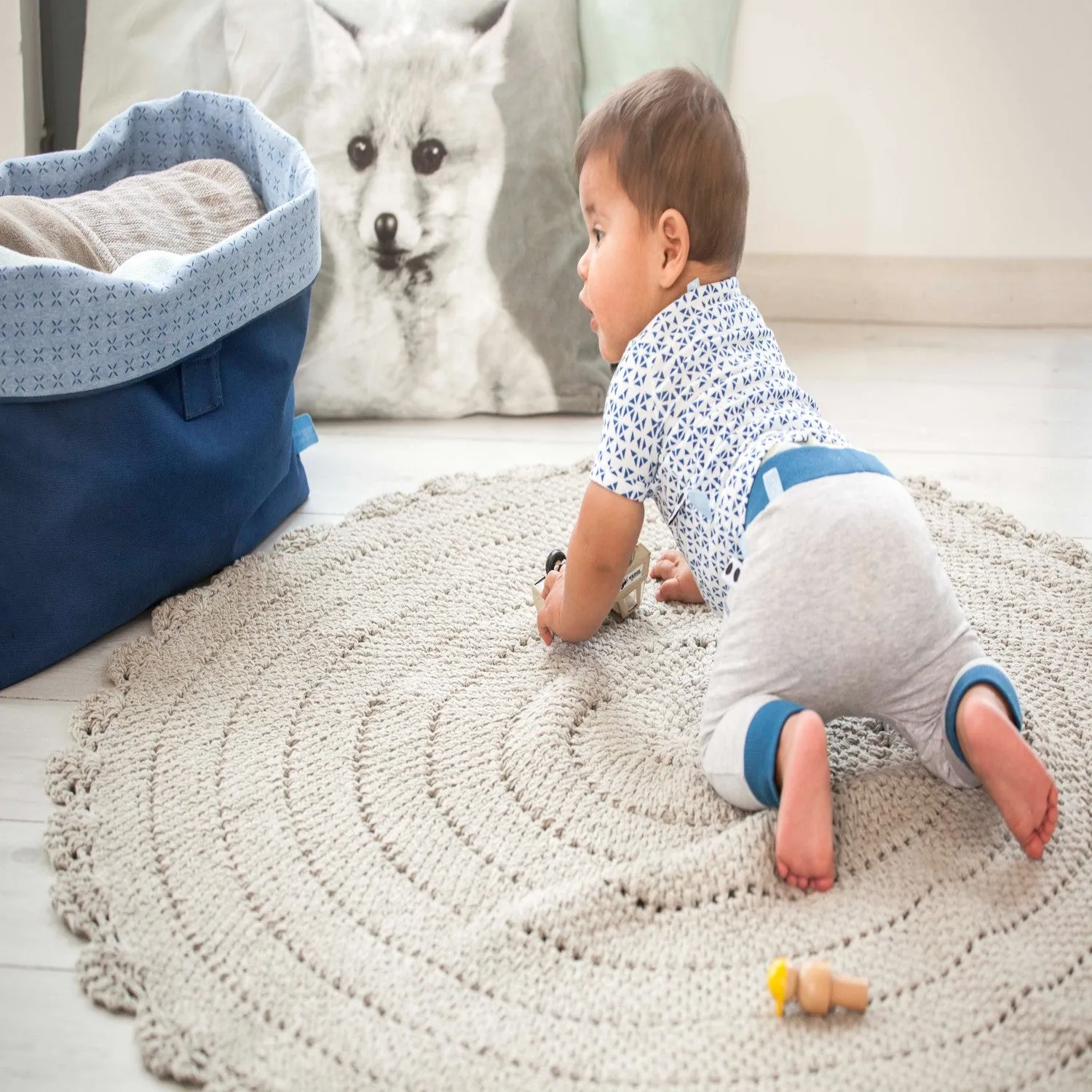 Snoozebaby Suave pants Grey Melange - 4 Sizes
