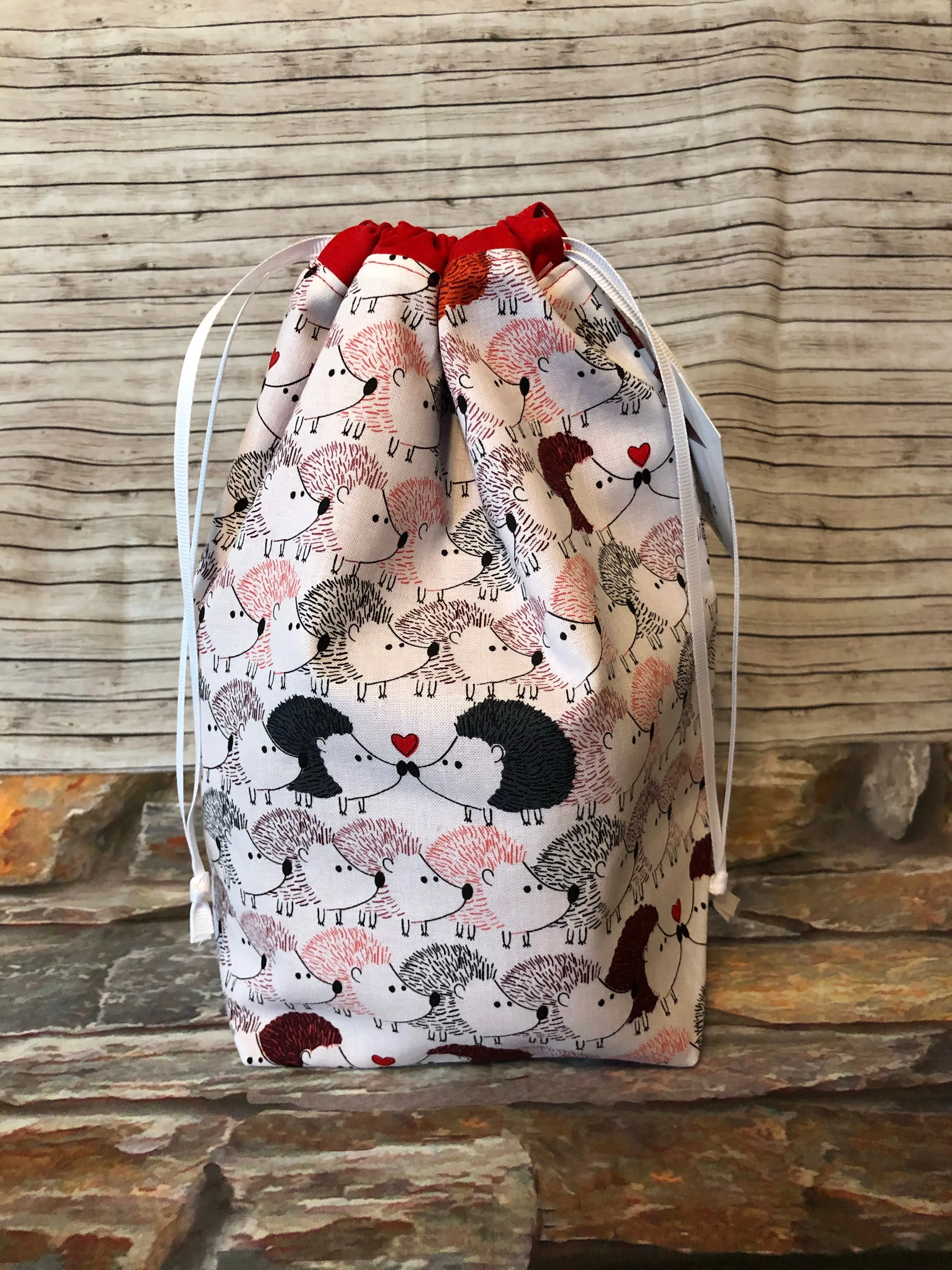 Sock Satchel Large - Hedgehogs