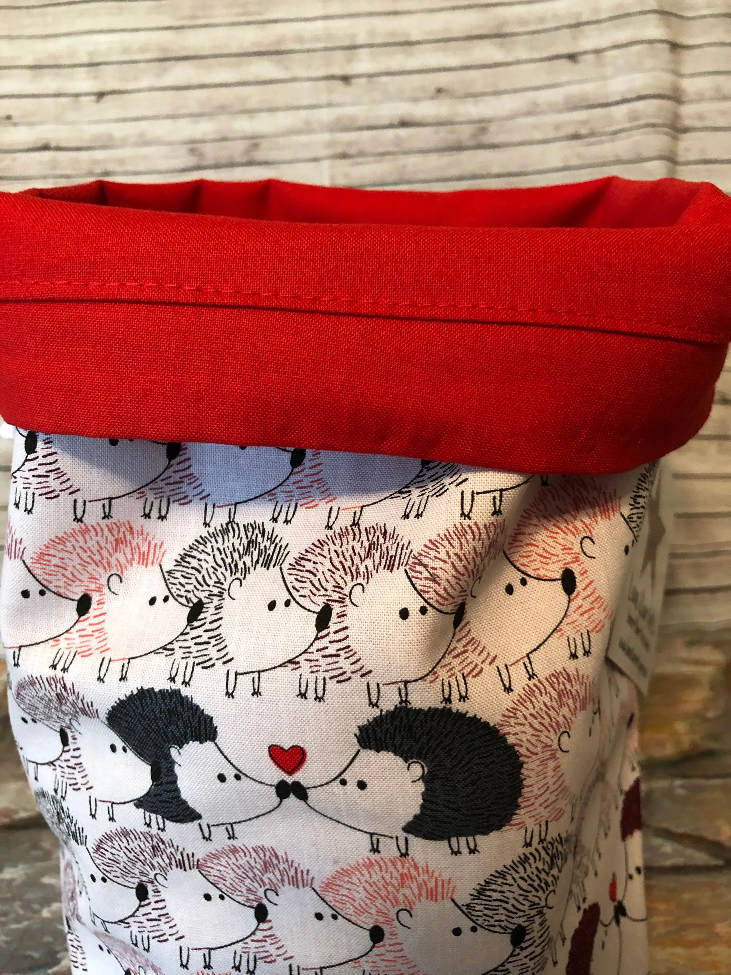 Sock Satchel Large - Hedgehogs