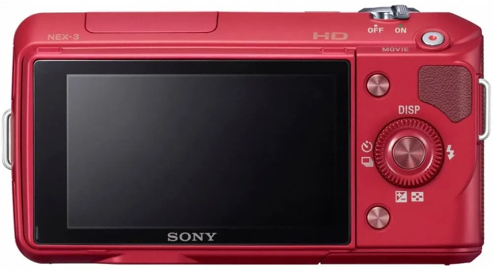 Sony Alpha NEX-3 Mirrorless Digital Camera with 16-50mm Lens (Red)