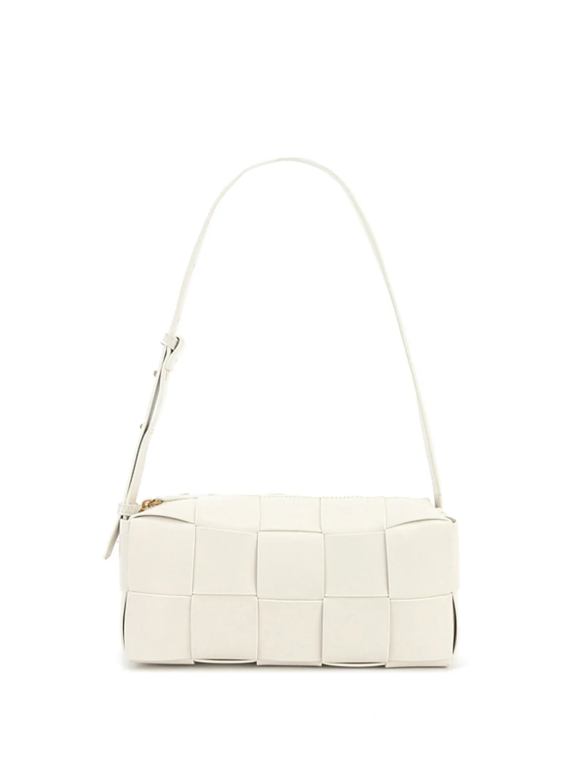 Square Cassette Woven Bag Leather Crossbody Pillow Bag