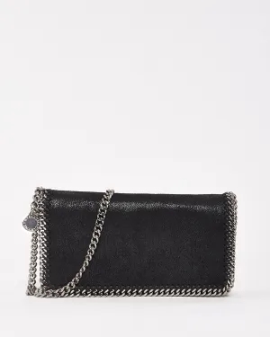 Stella McCartney Black Faux Suede Mini Falabella Shoulder Bag