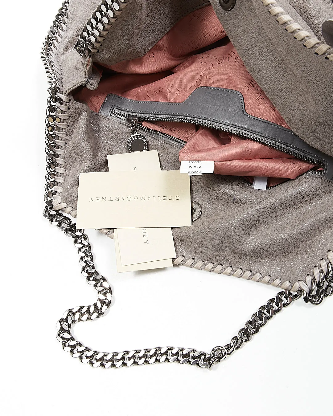 Stella McCartney Grey 2 Chain Falabella Shoulder Bag