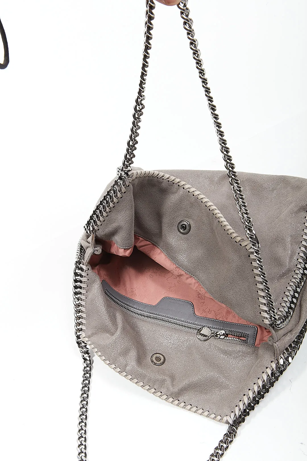 Stella McCartney Grey 2 Chain Falabella Shoulder Bag