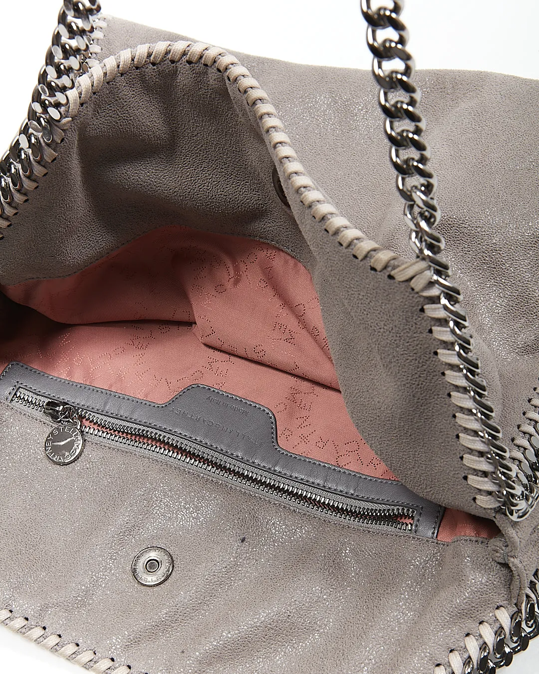 Stella McCartney Grey 2 Chain Falabella Shoulder Bag