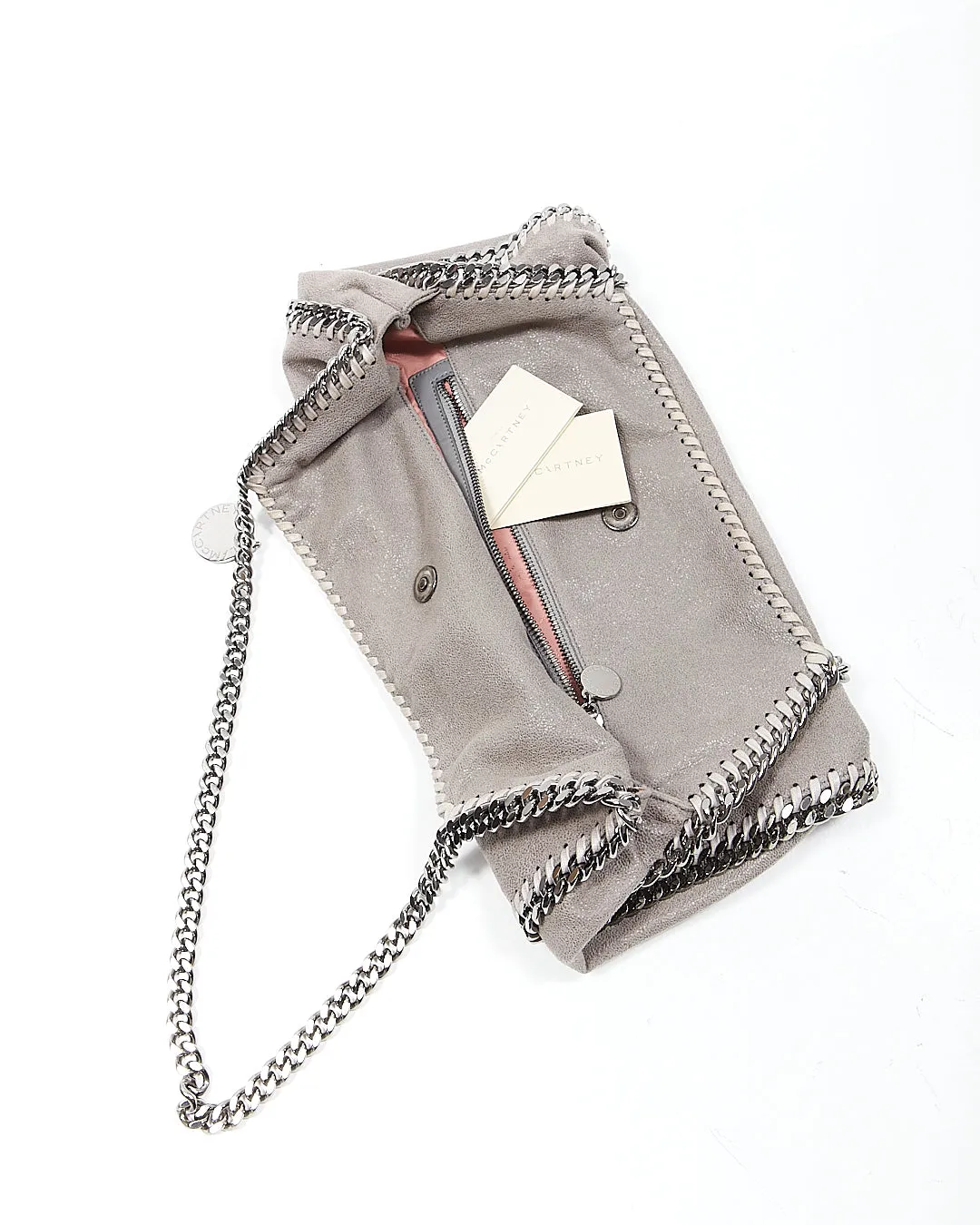 Stella McCartney Grey 2 Chain Falabella Shoulder Bag